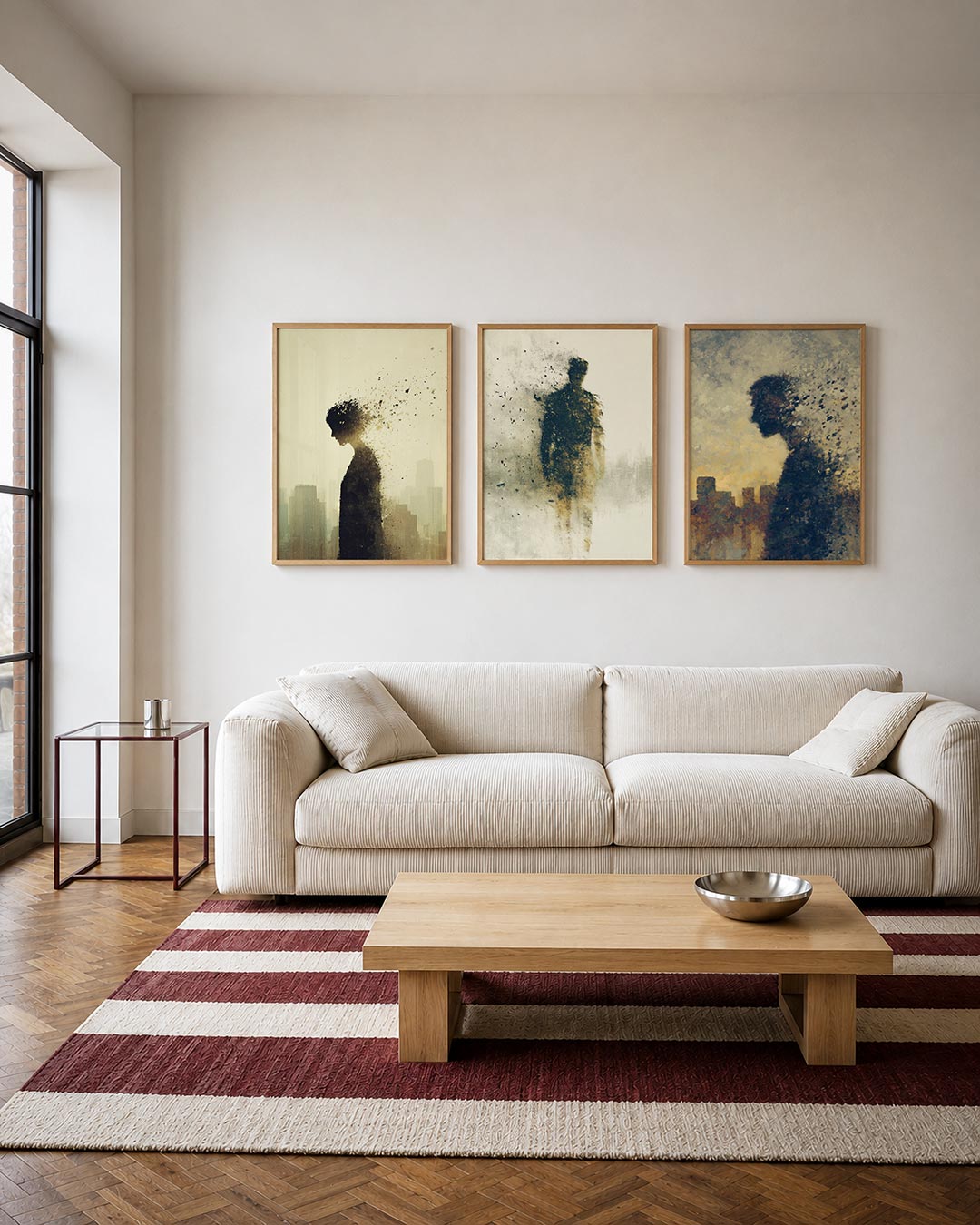 Vervagende silhouet Posterset