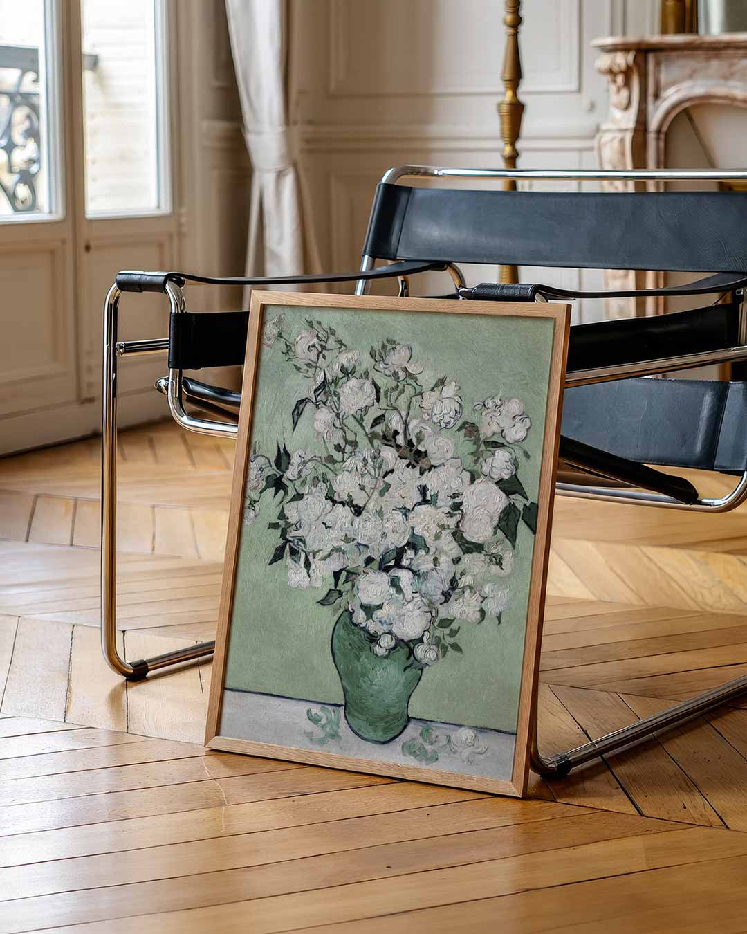 Bloemenpracht in Groen Poster-WallArtistic