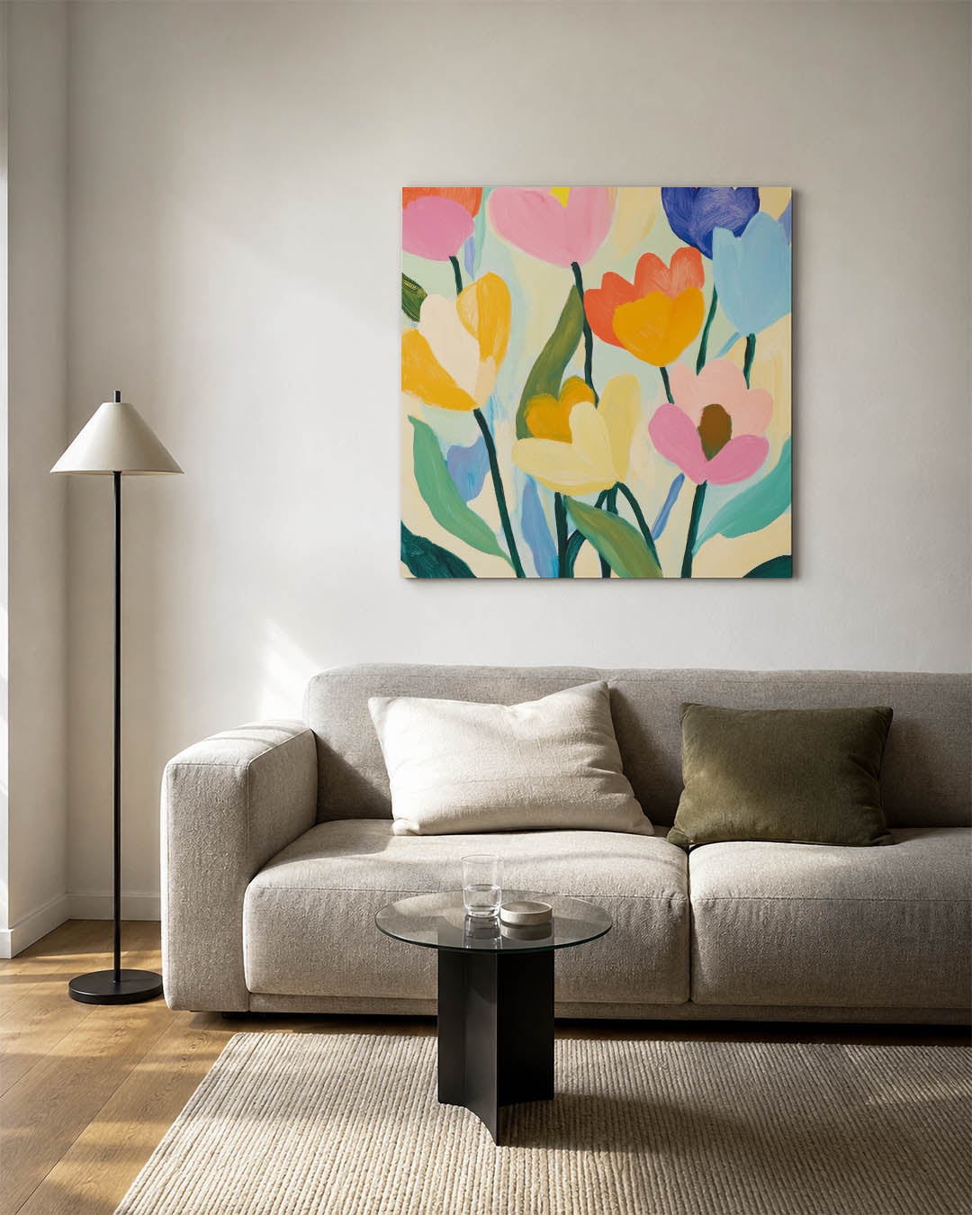 Bloemrijke kleurenpracht Kunstwerk