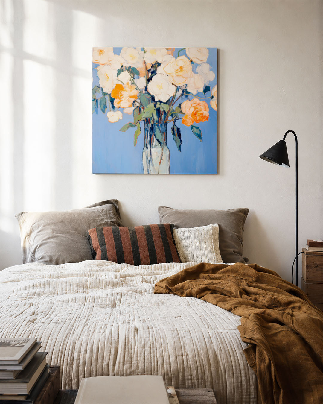 Bloemen in vaas Kunstwerk