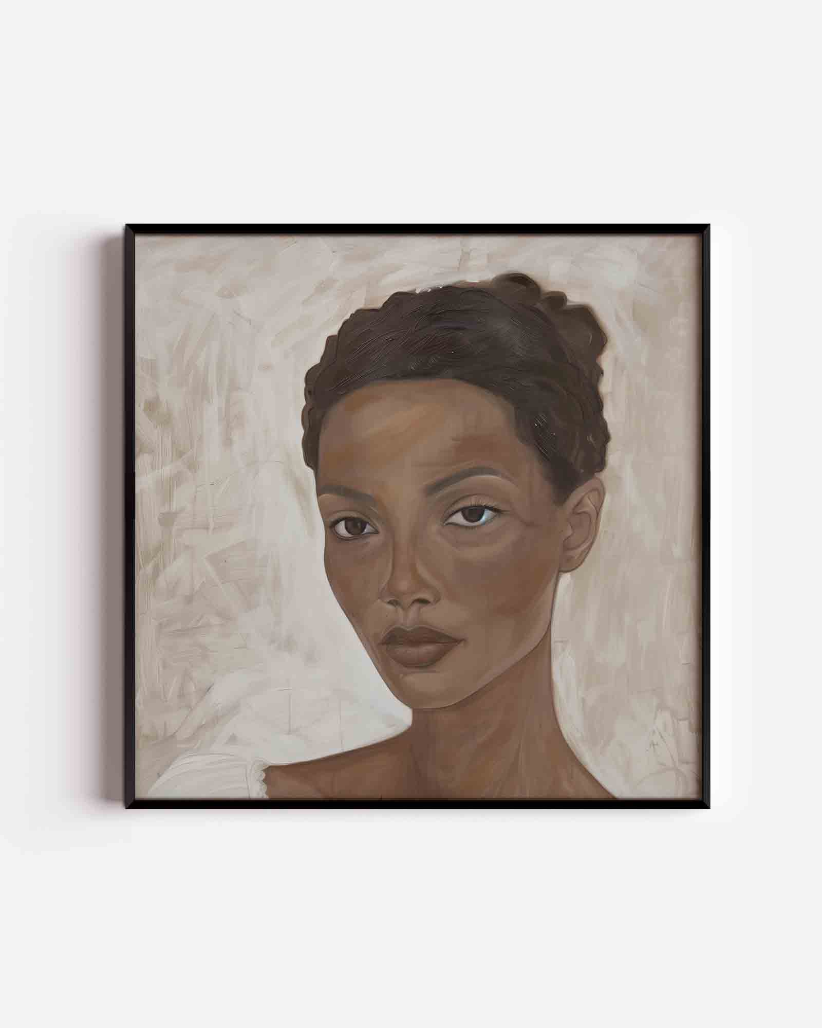 Portret van vrouw Poster