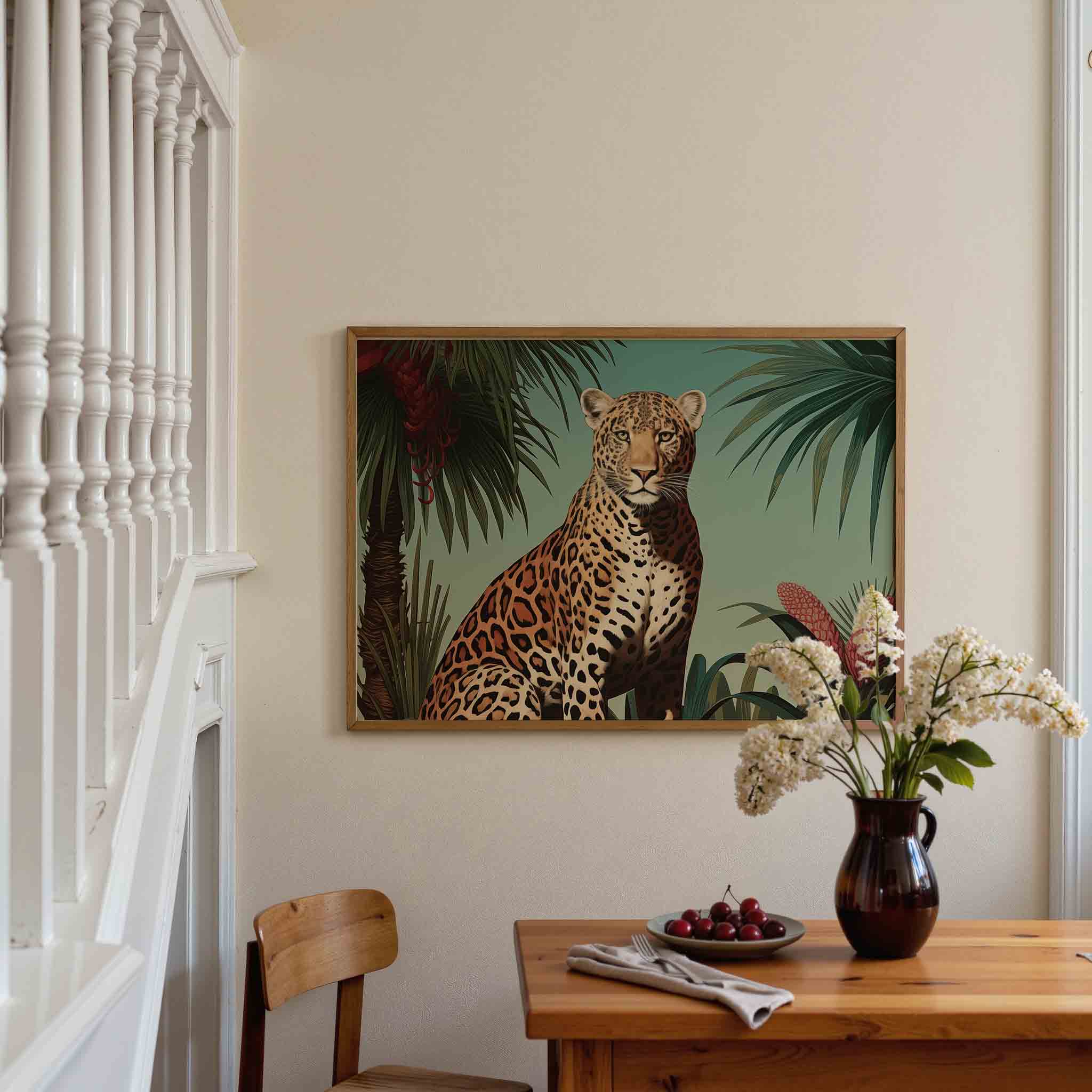Luipaard in jungle Poster