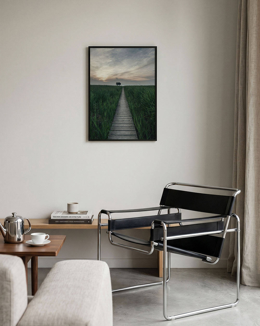 Rustige landschapspad Poster