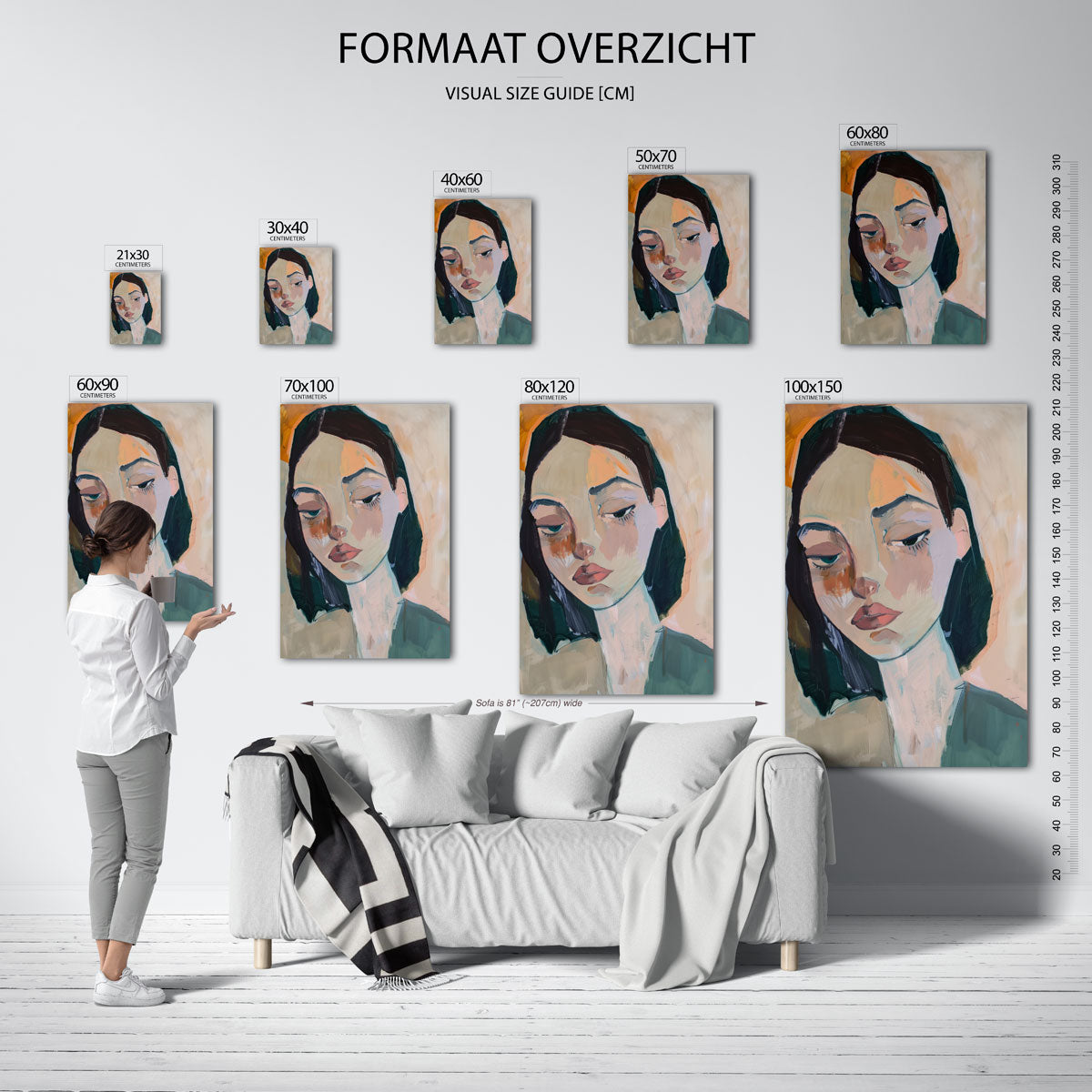 Vrouwelijk portret Poster