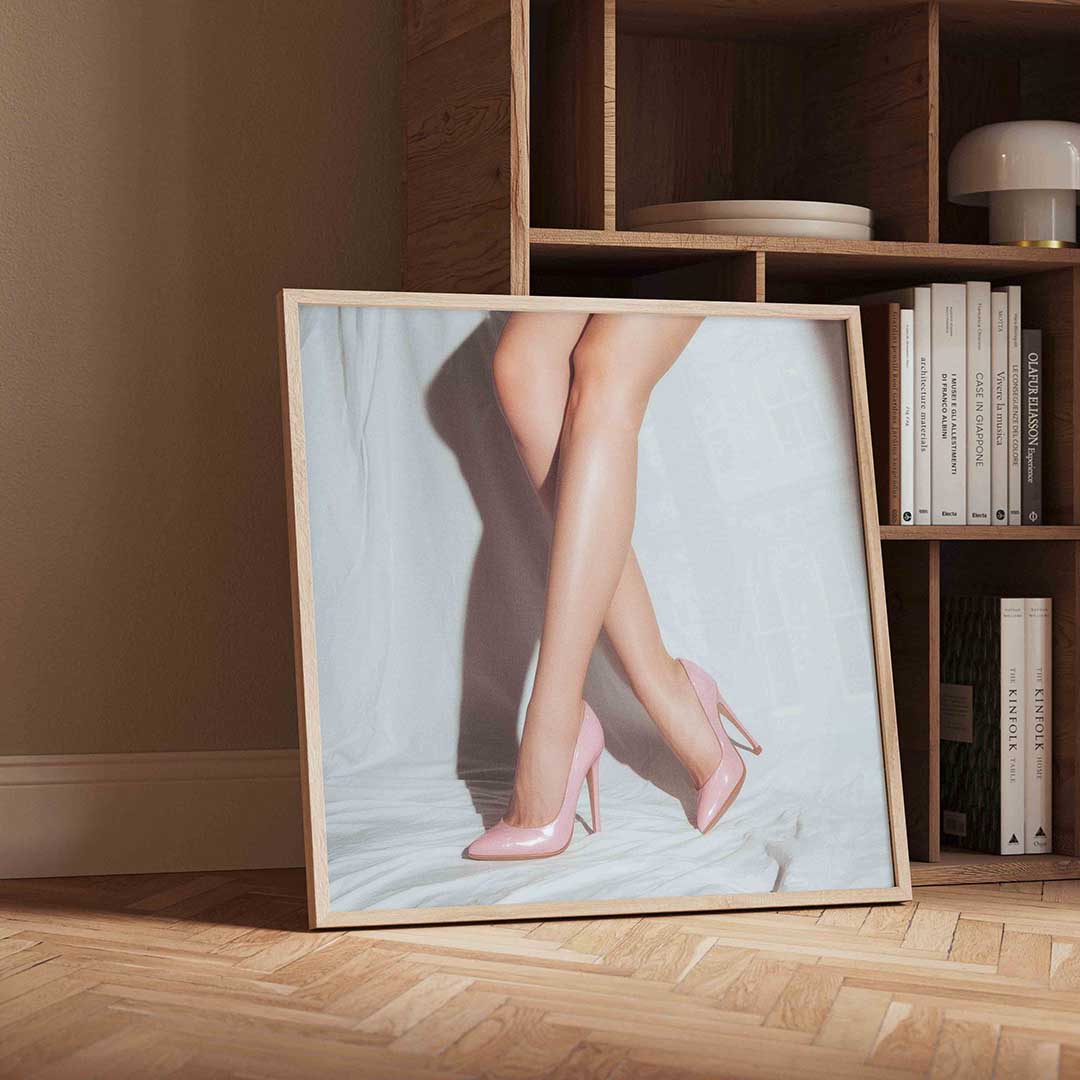 Roze hakken Poster