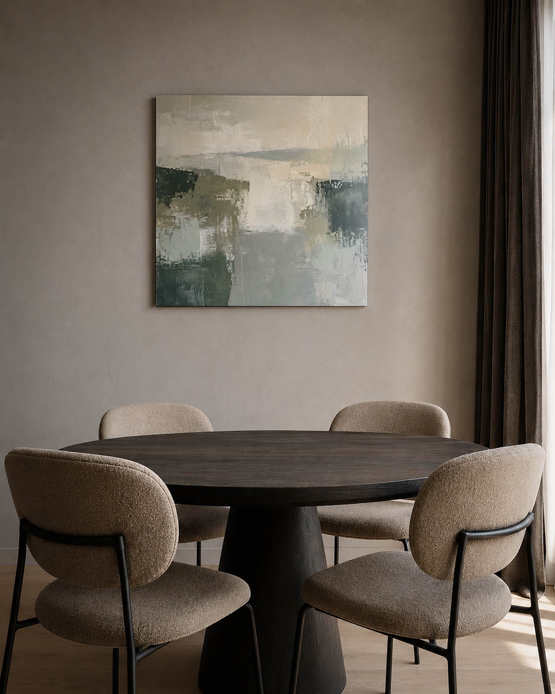 Rustige kleurencompositie Kunstwerk