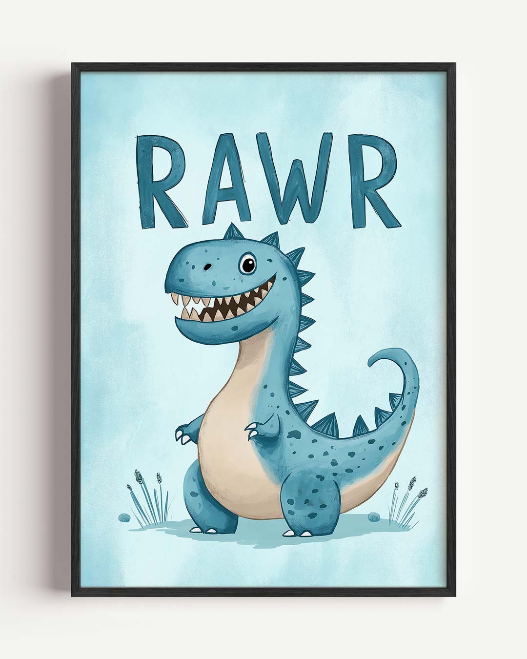 Schattige Dino "Rawr" Poster-WallArtistic