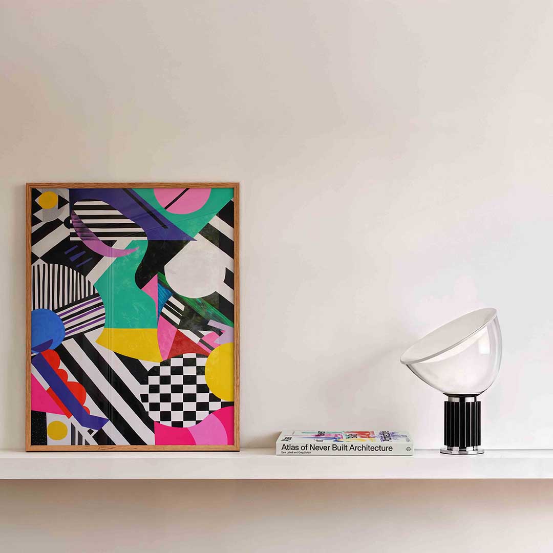 Grafische vormen en kleuren Poster