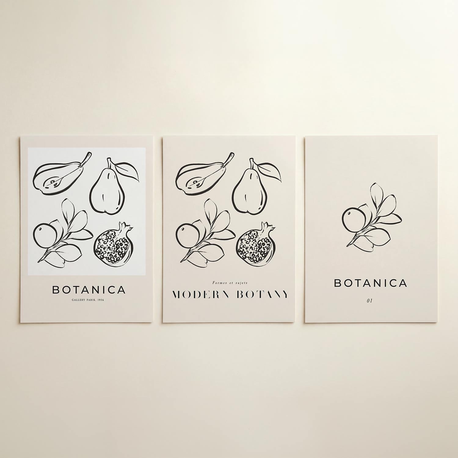 Fruitige lijnenspel Posterset
