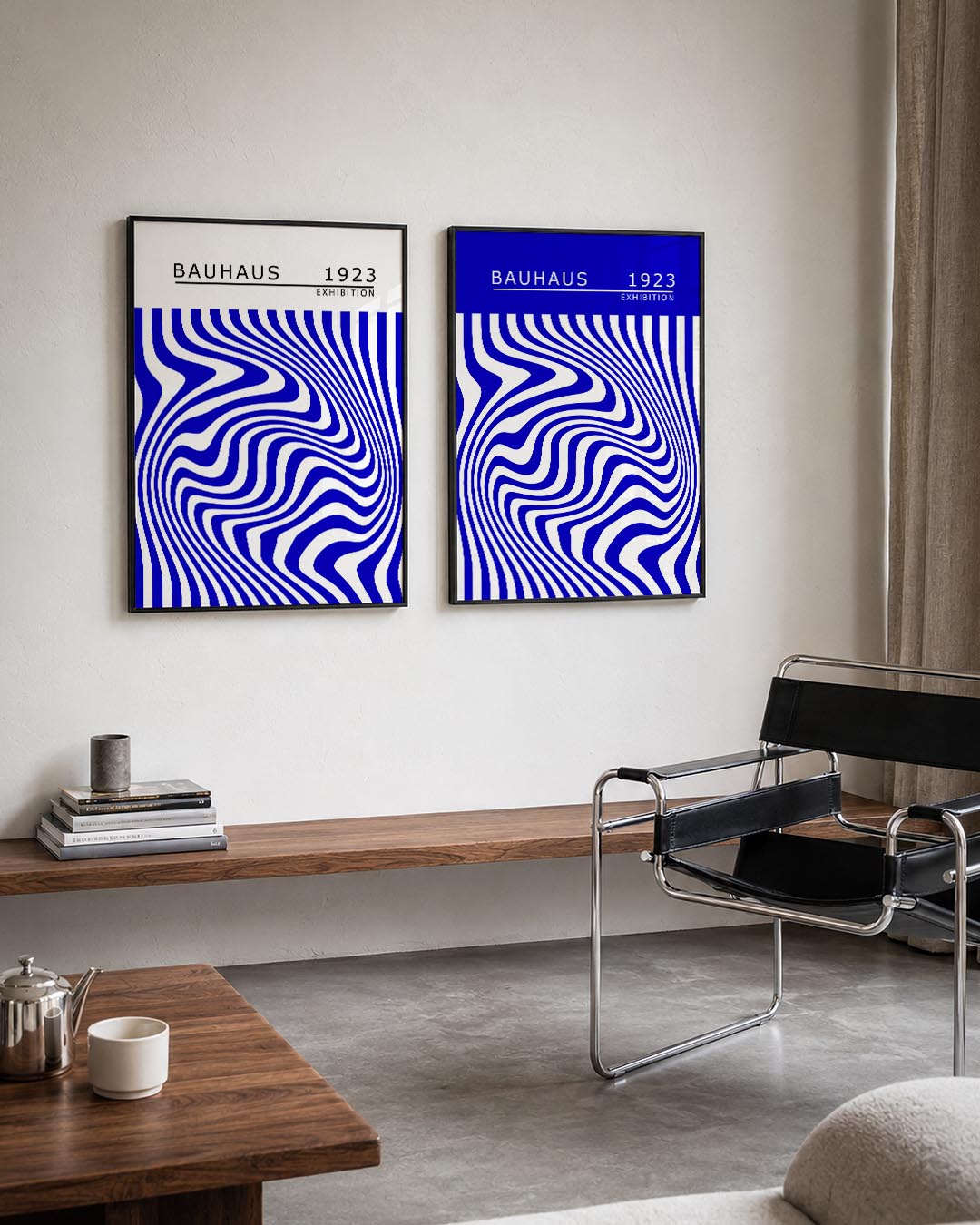 Golvend lijnenspel Posterset