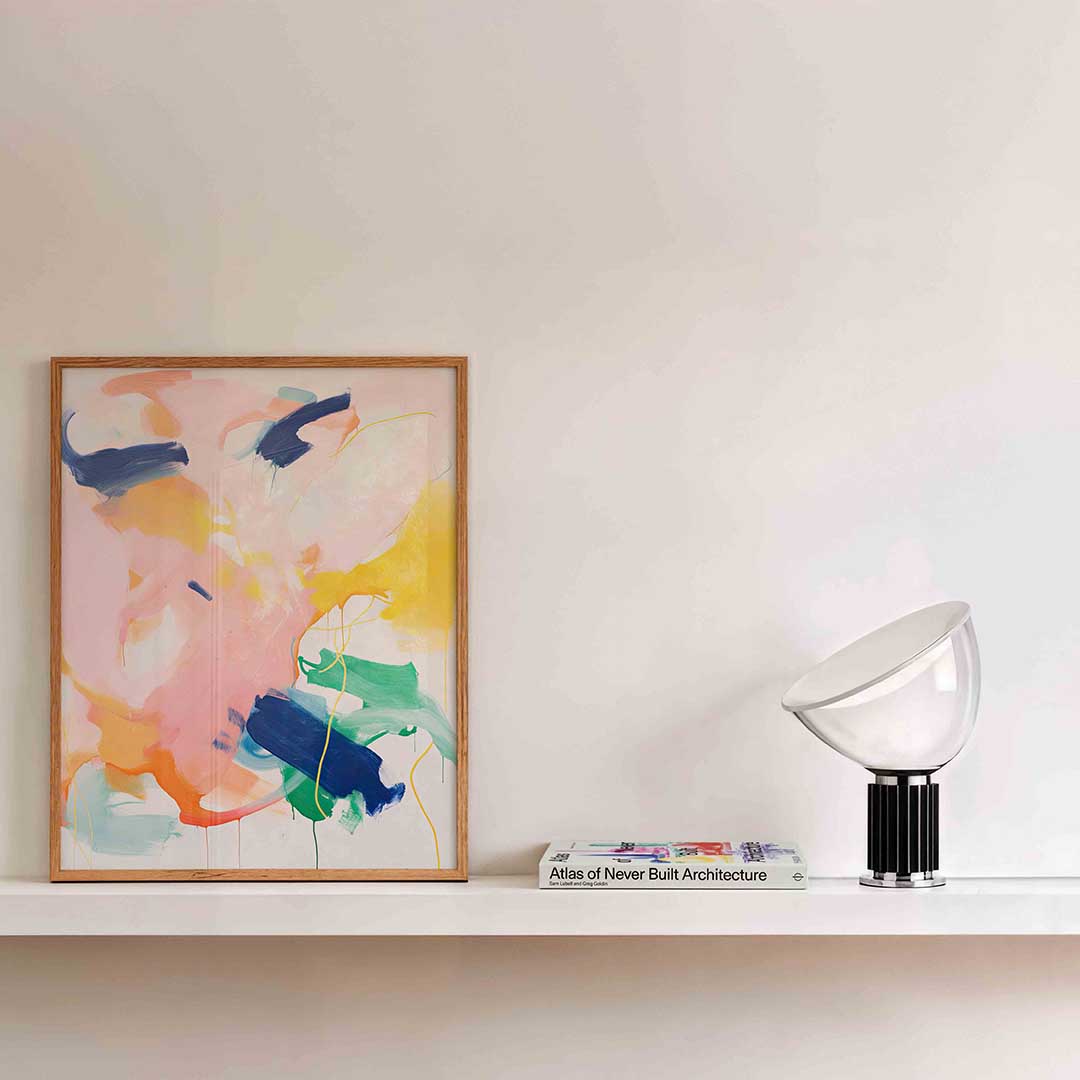 Abstracte kleurenexplosie Poster