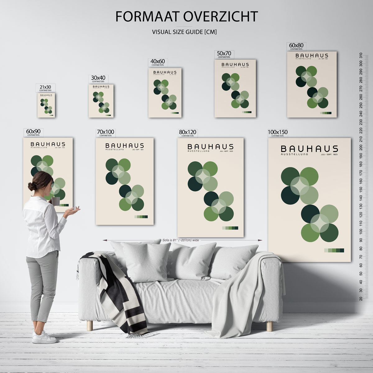 Cirkelvormen en vlakken Poster