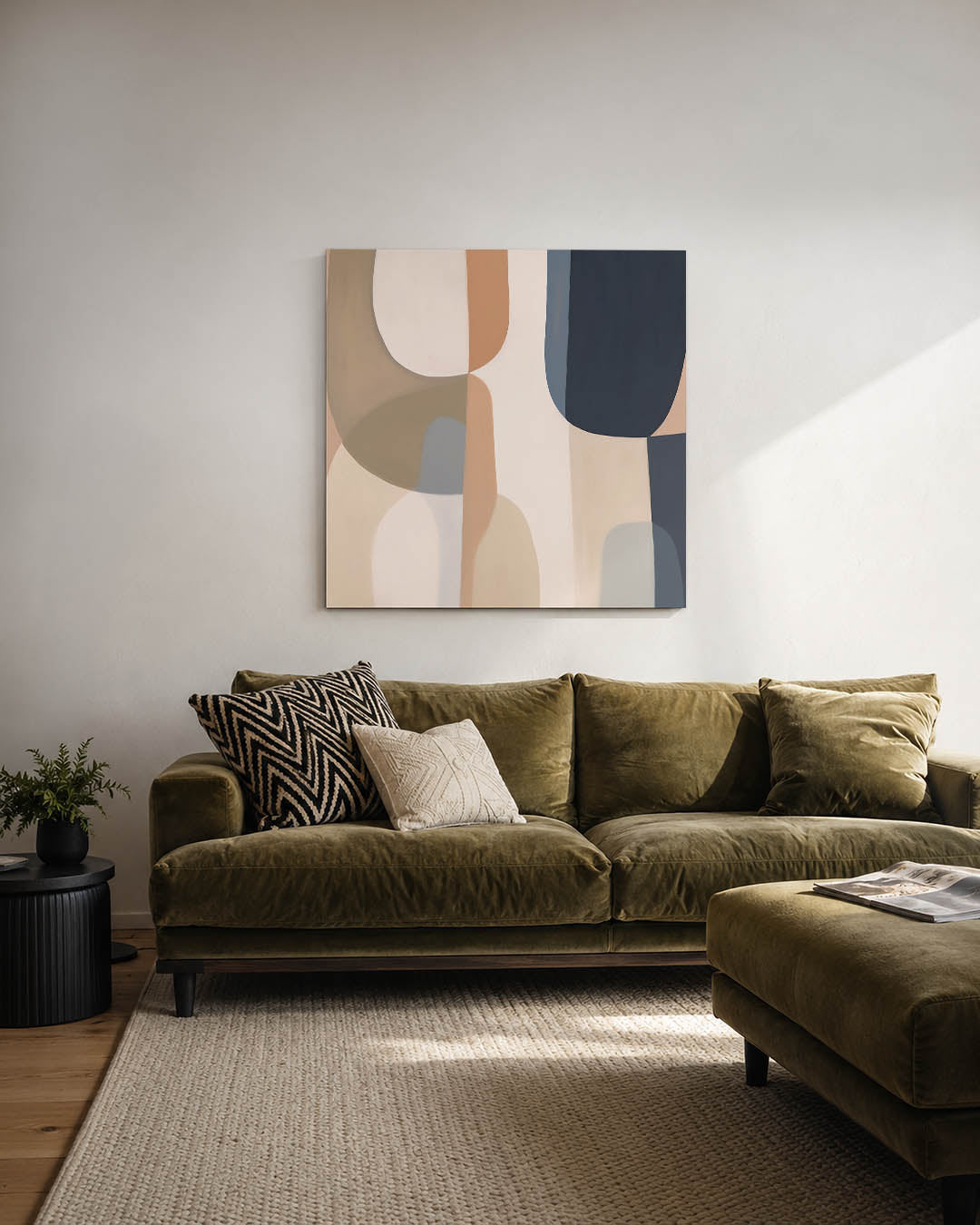 Organische vormen compositie Kunstwerk