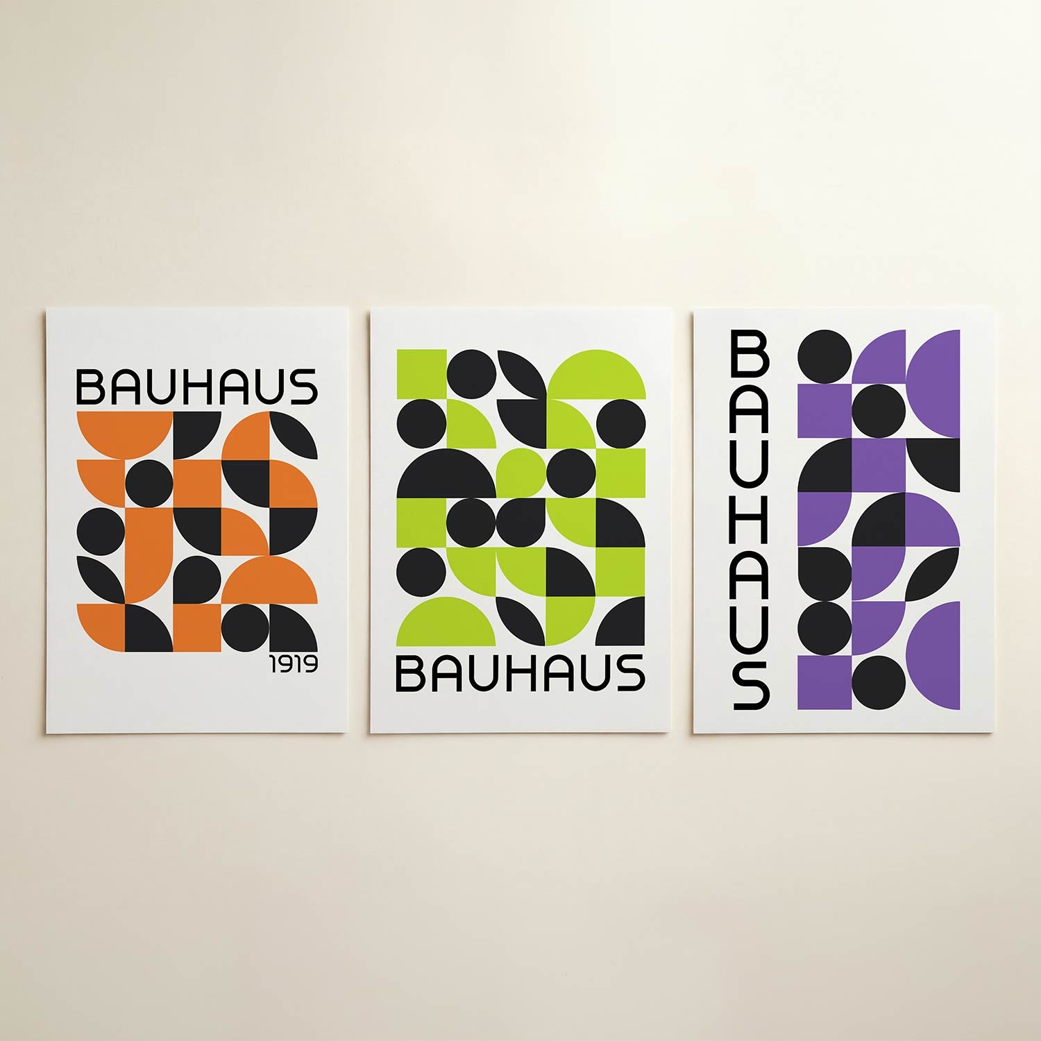 Vormen en vlakken Posterset