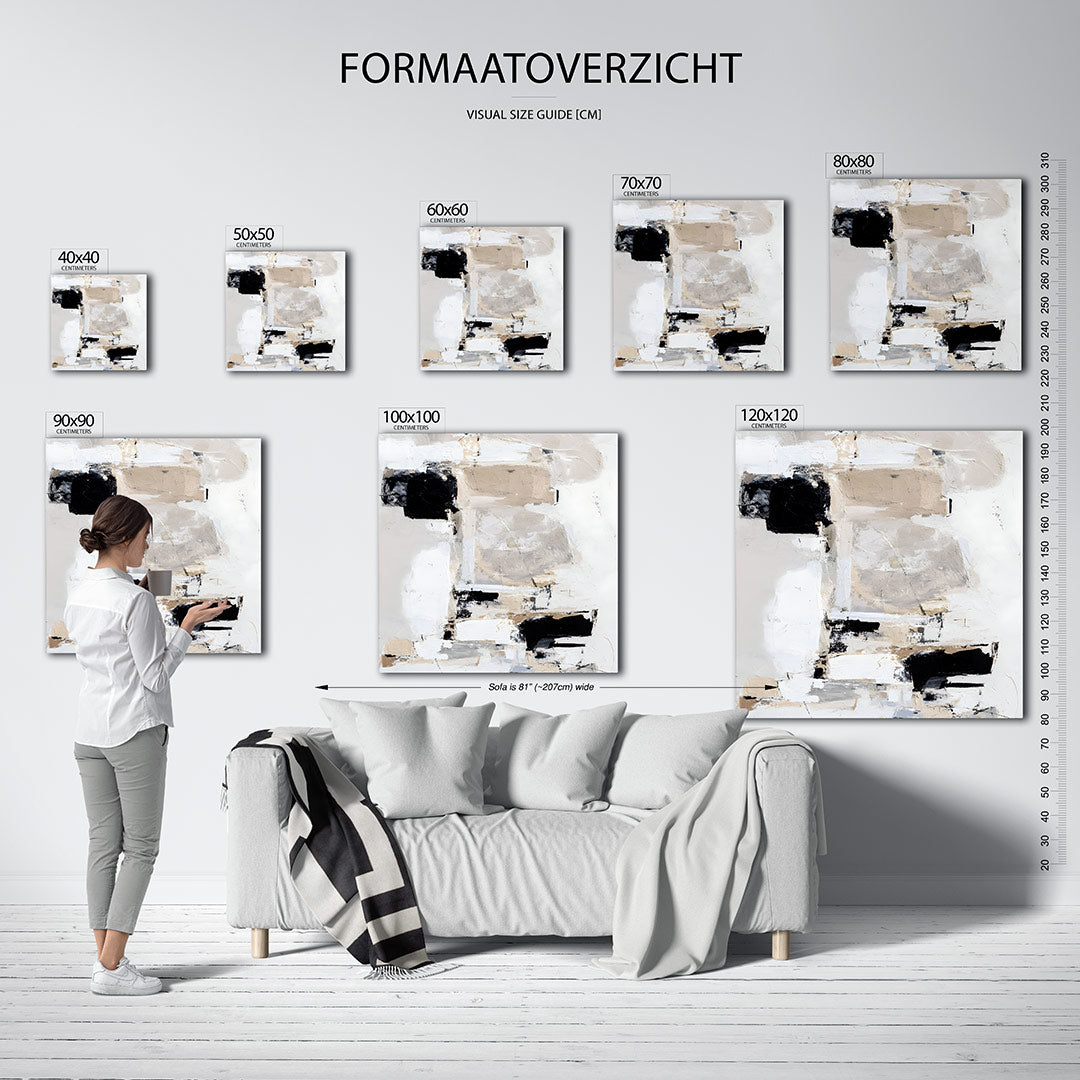 Geometrische compositie Kunstwerk