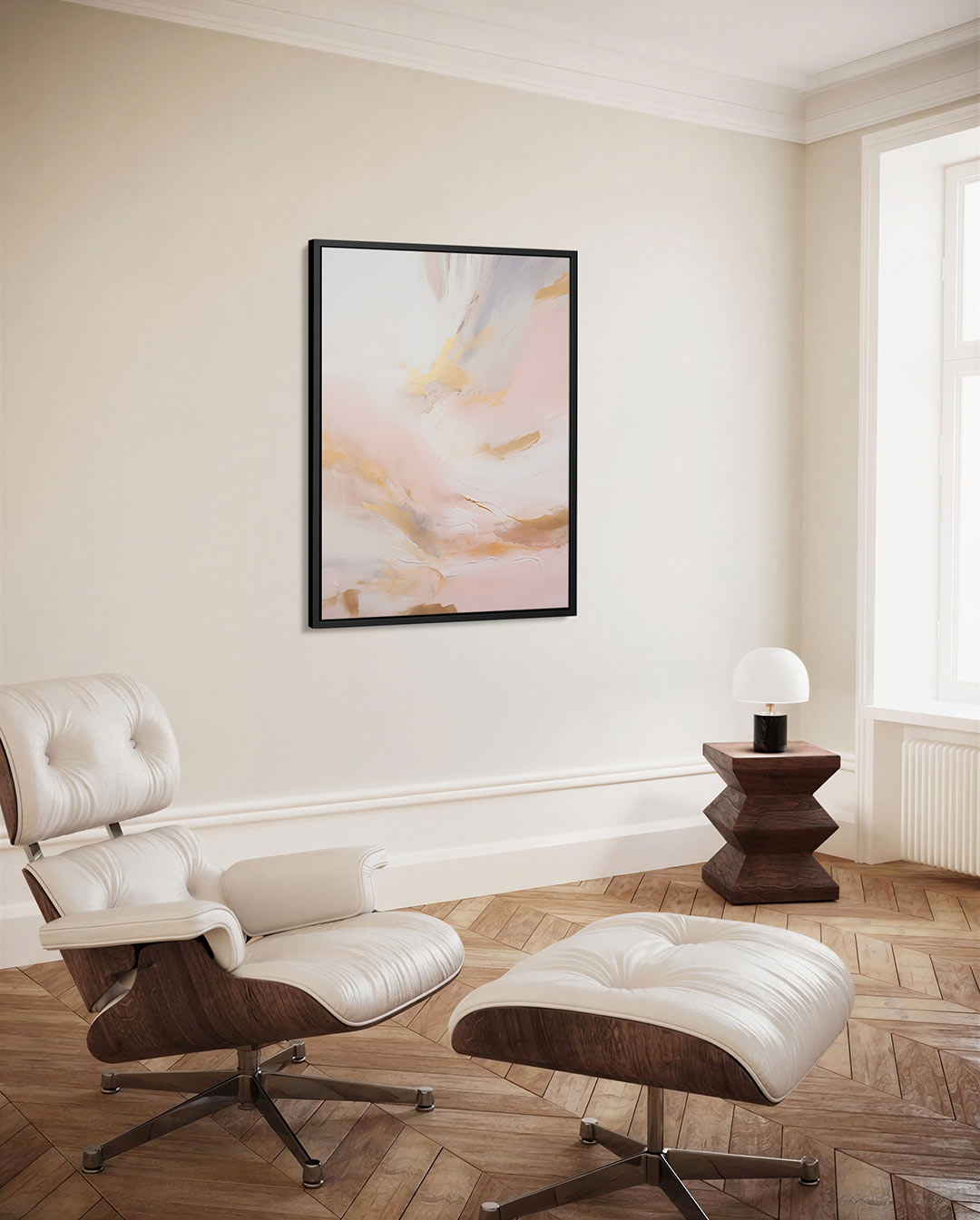 Zachte kleuren vloeiend Kunstwerk