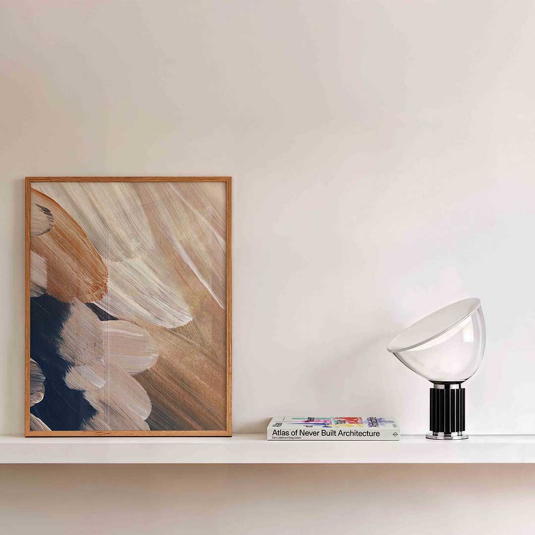Abstracte penseelstreken Poster