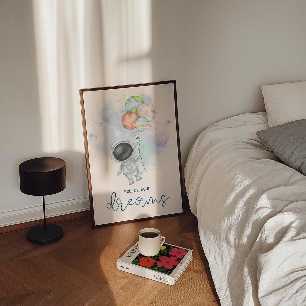 Dromerige Astronauten Poster-WallArtistic
