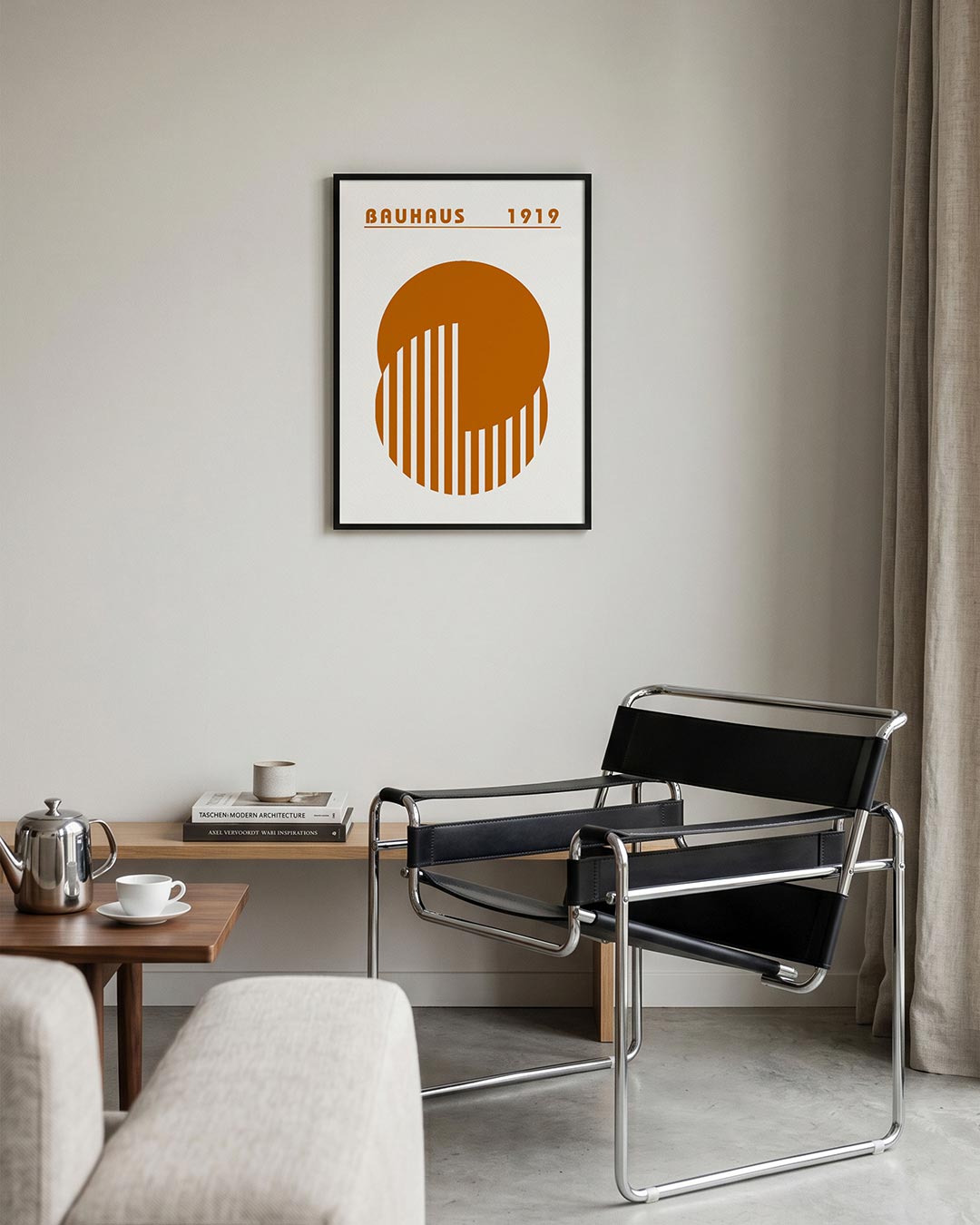 Cirkel en lijnen Poster