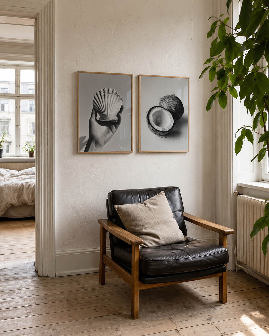 Hand en schelp Posterset