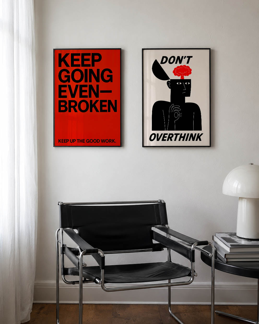 Krachtige tekstcompositie Posterset