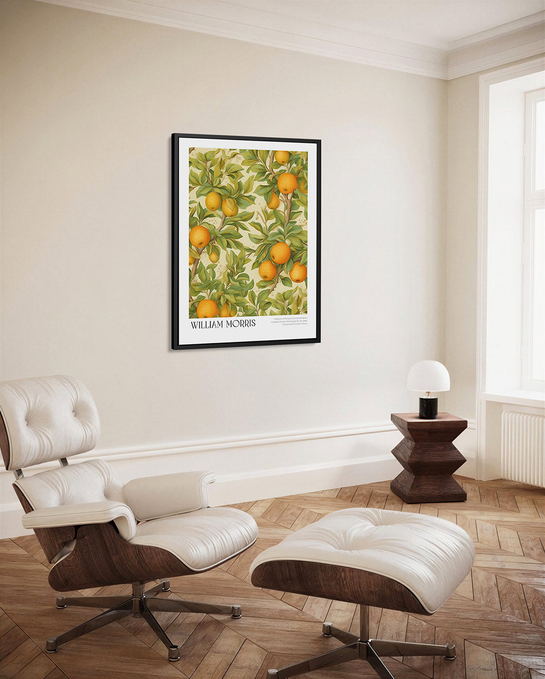 Citrus en bladeren Kunstwerk