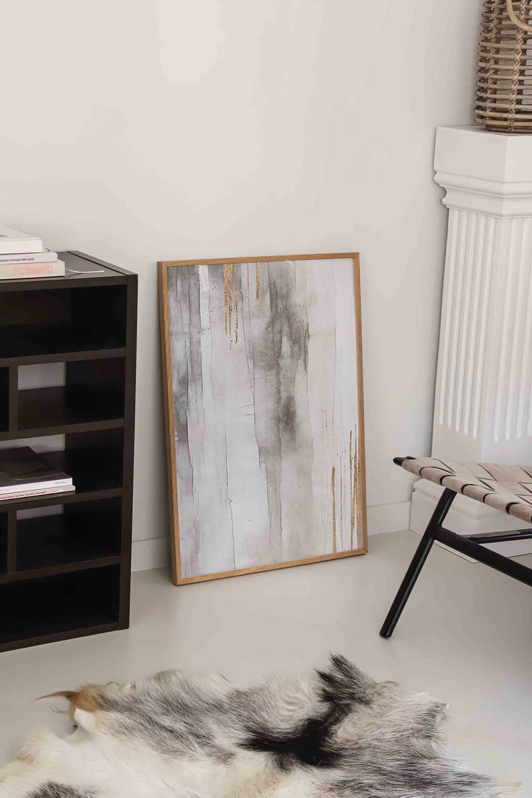 Abstracte gouden strepen Poster