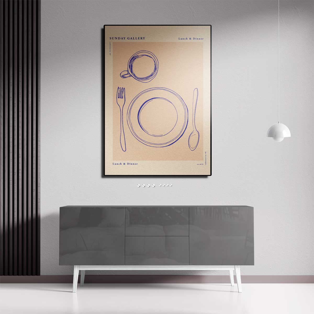 Stijlvol Eetservies Poster