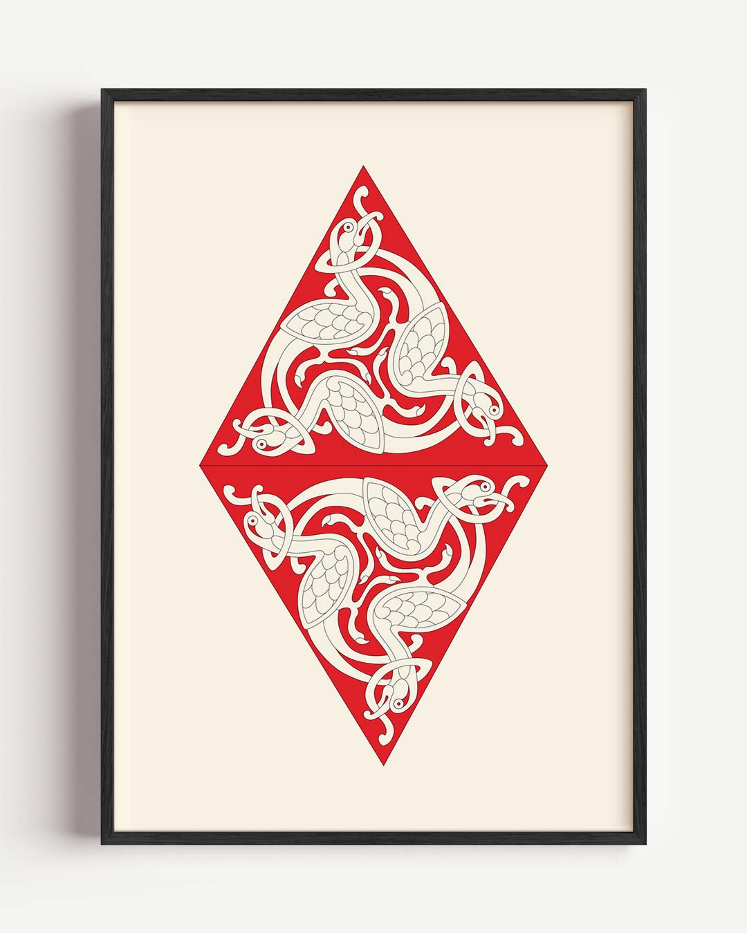 Scandinavische Kunst Vlechtpatroon Poster-WallArtistic
