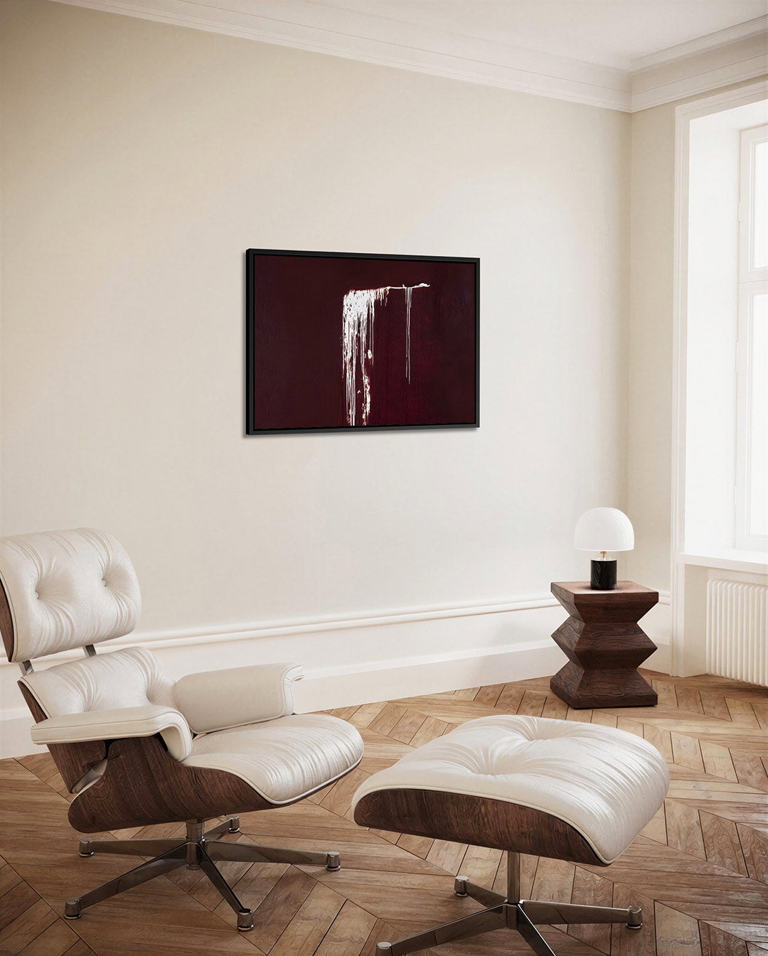 Druipende lijnen Kunstwerk