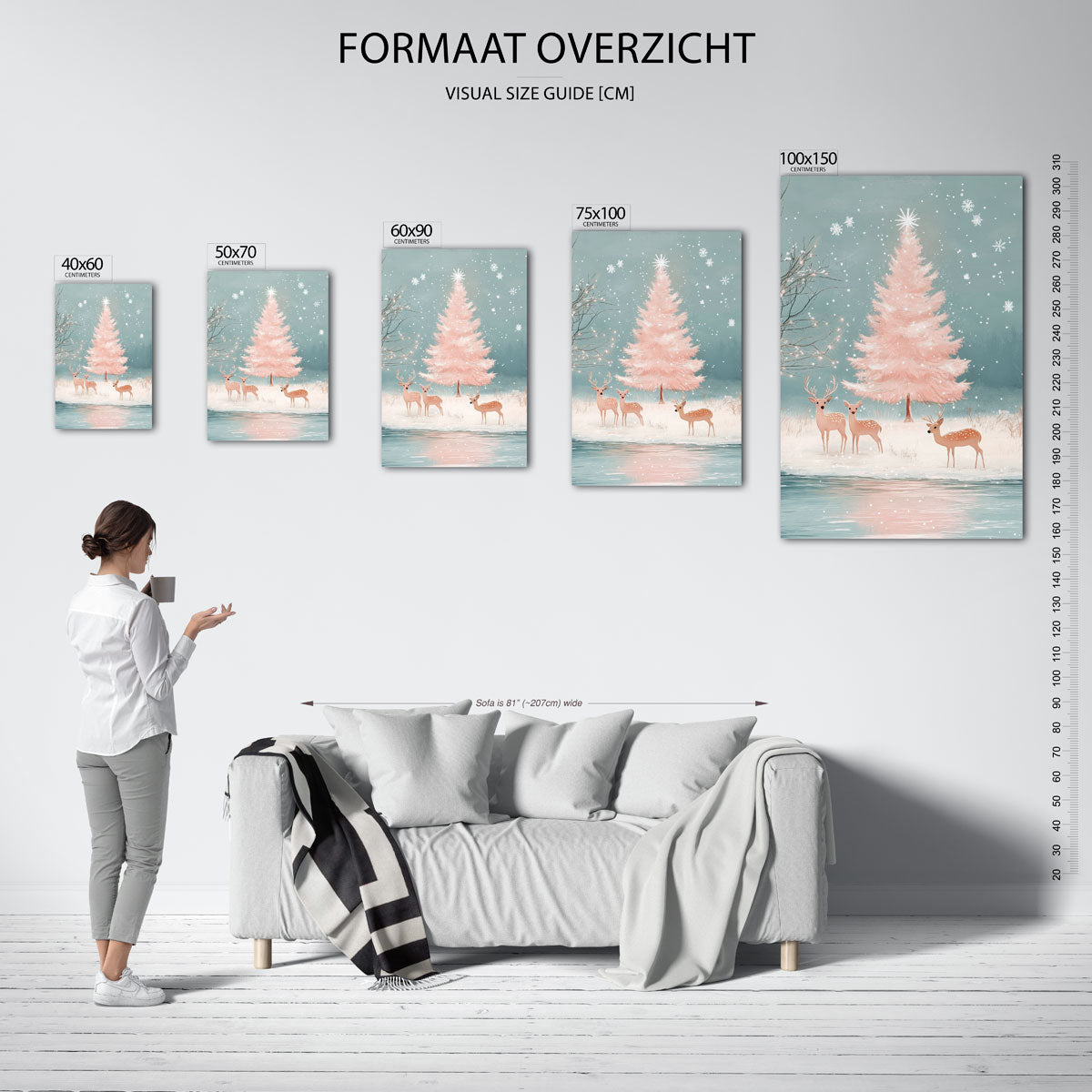 Winterlandschap Kunstwerk
