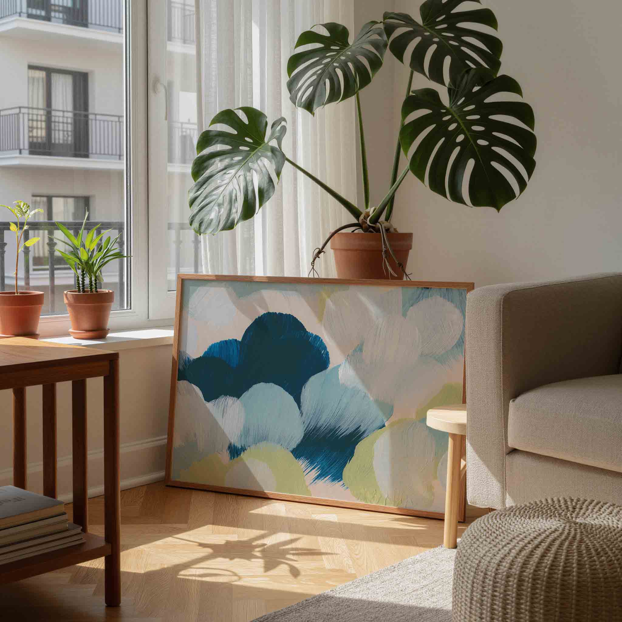 Abstracte wolken Poster