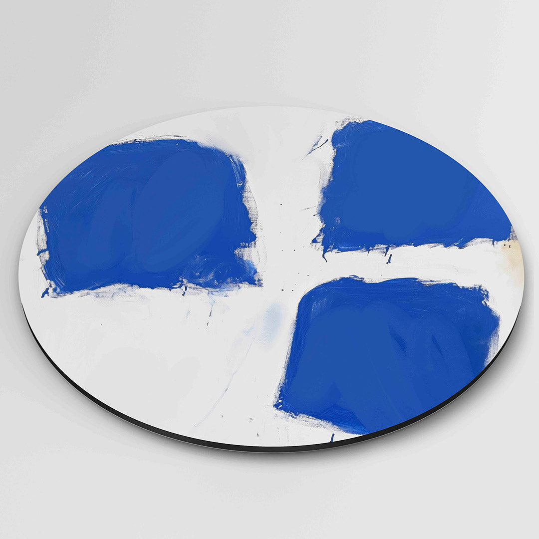 Blauwe vlakken Muurcirkel