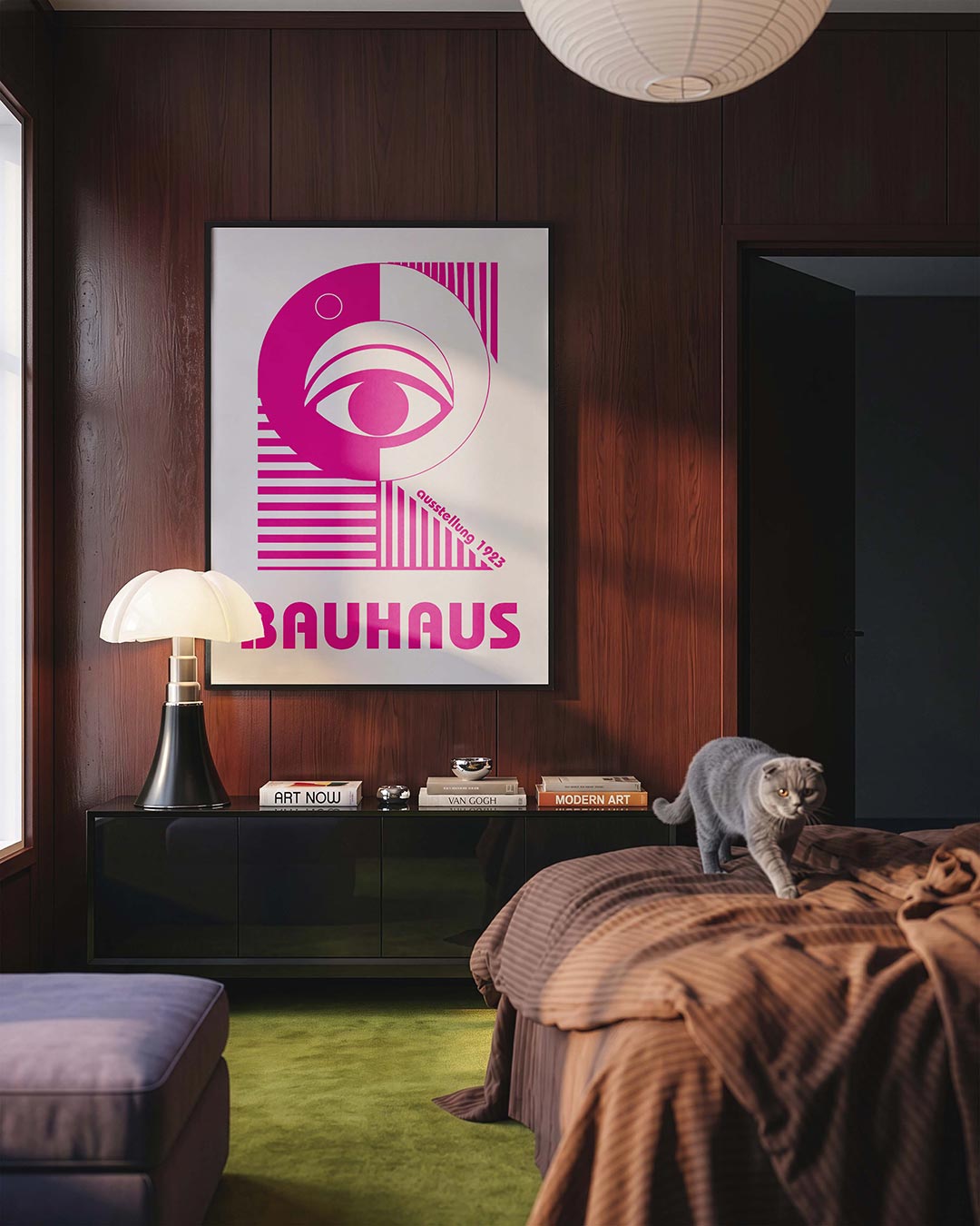 Oog en lijnen Poster