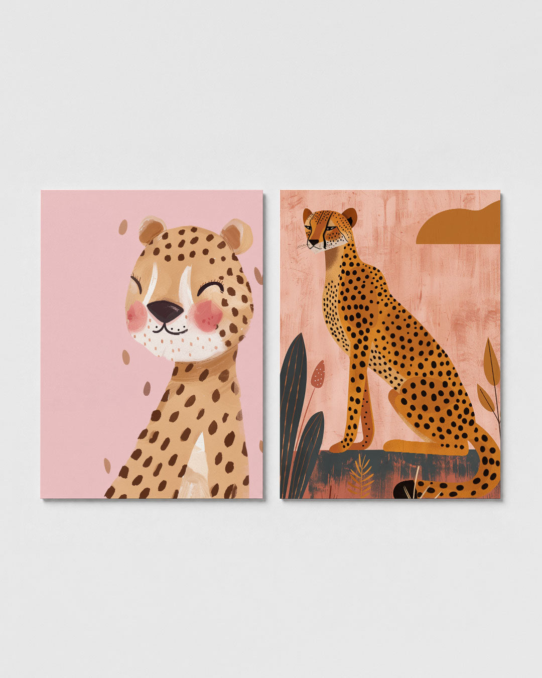 Vrolijke dierenportret Posterset