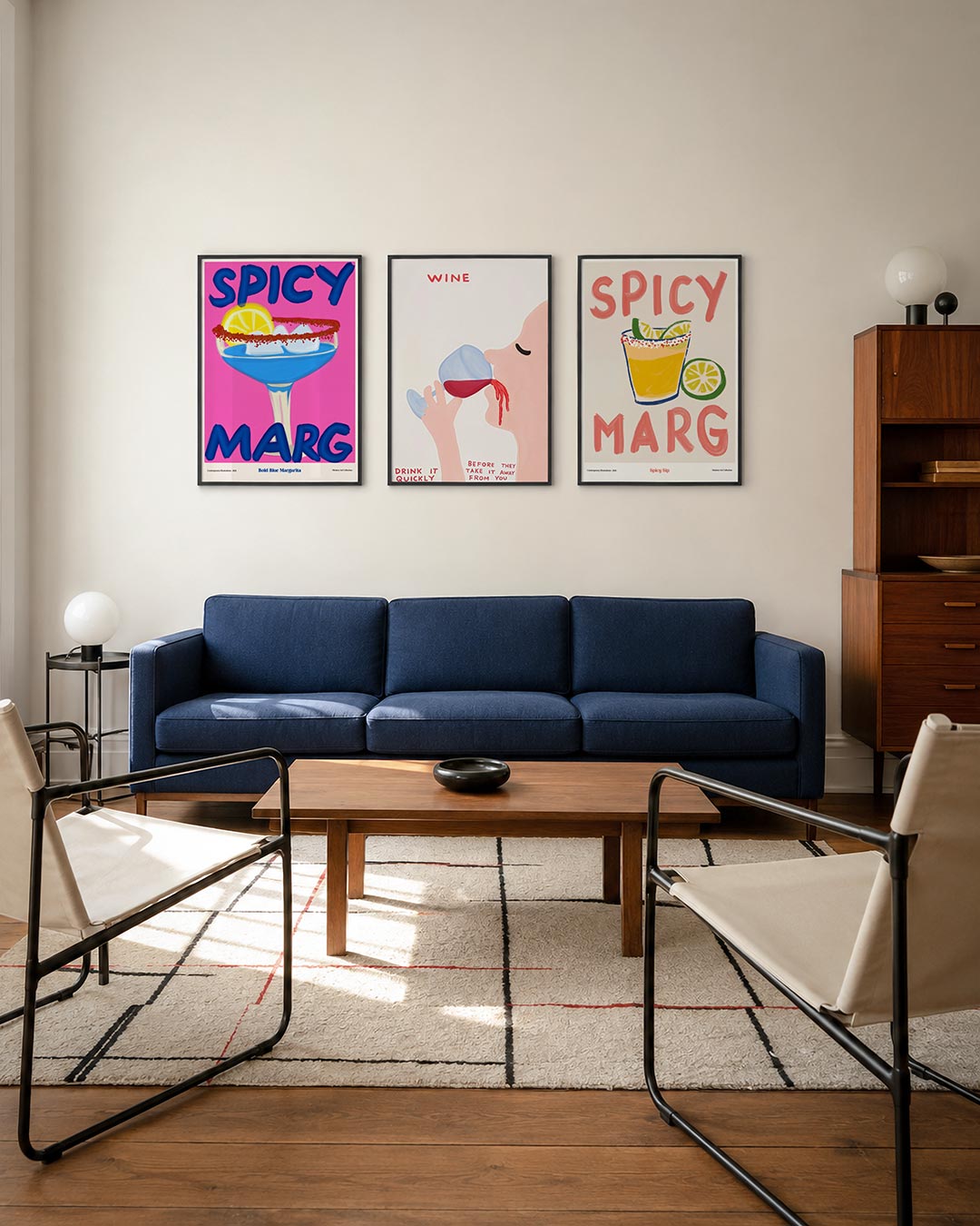 Kleurrijke cocktail Posterset