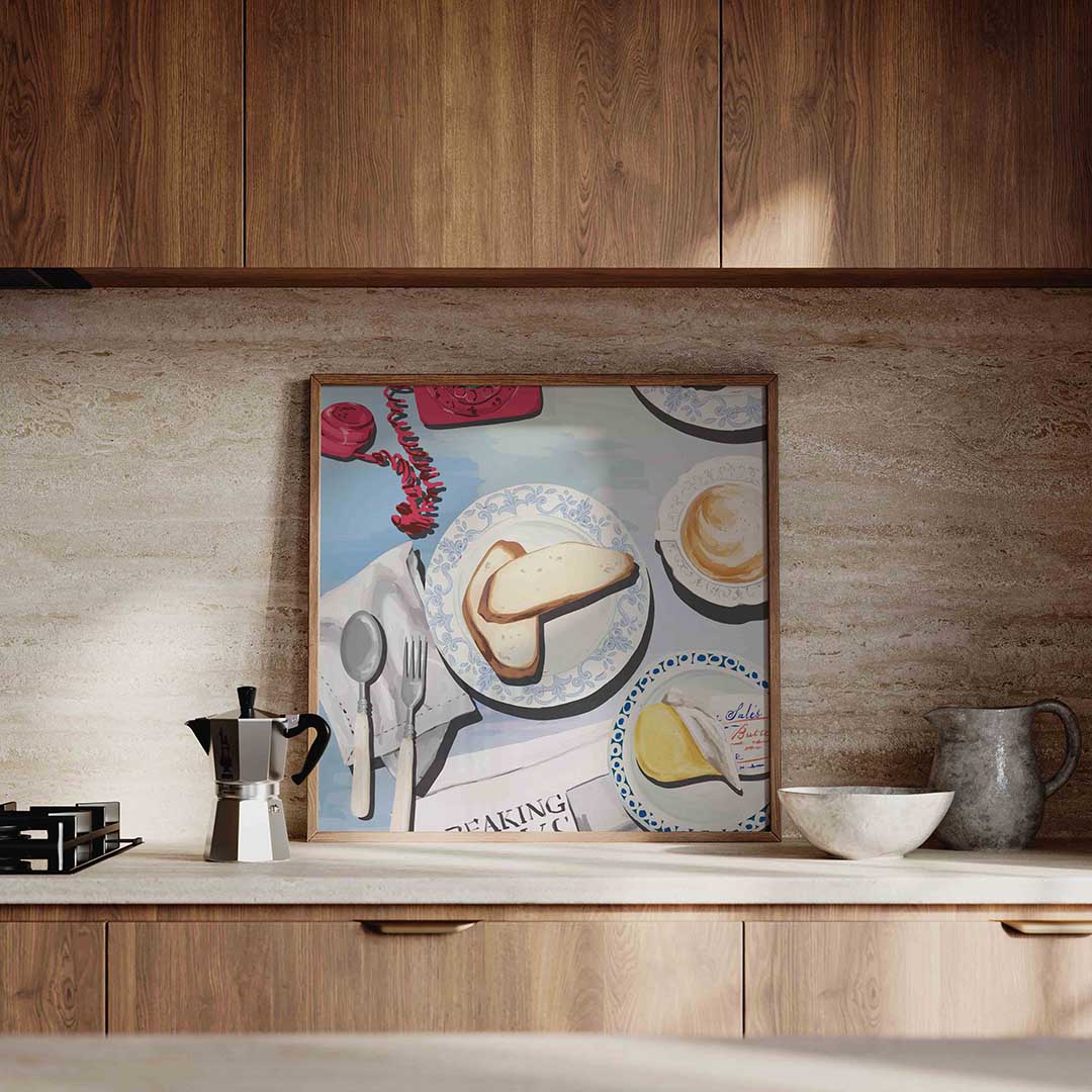 Ontbijt tafel Poster