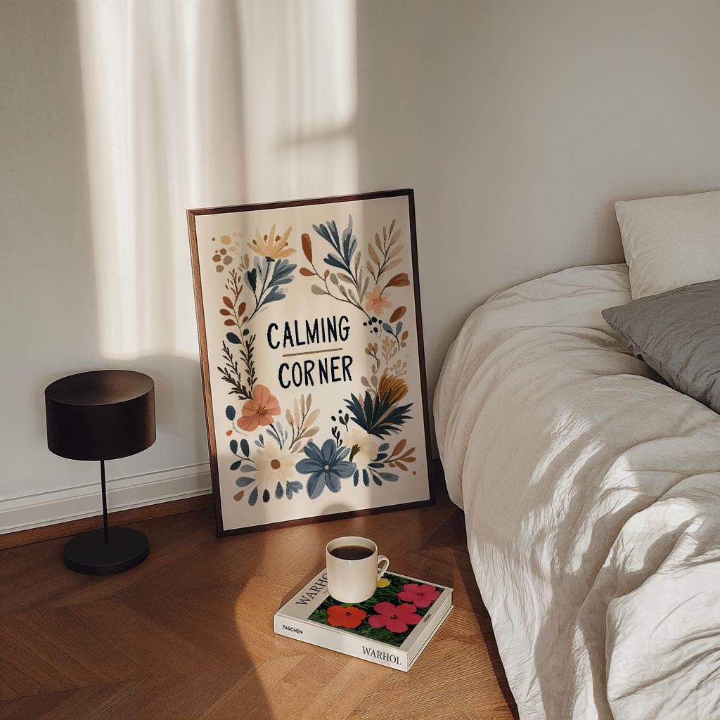Calming Corner Bloemenposter-WallArtistic