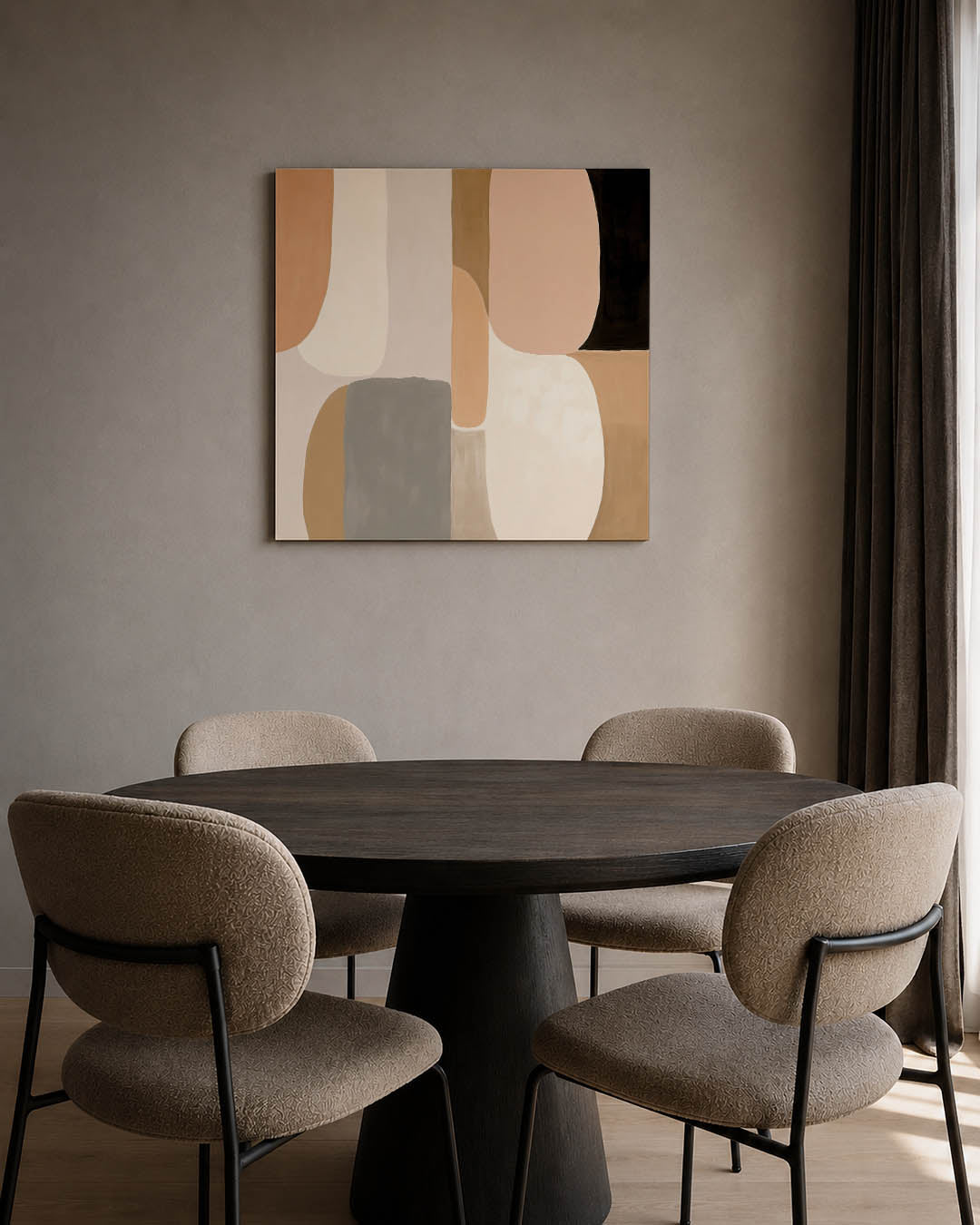 Organische vormen compositie Kunstwerk