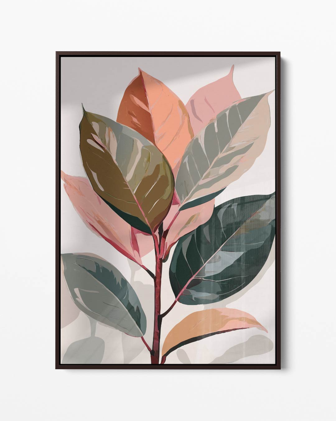 Vrolijke Herfstbladeren Kunstwerk-canvas-dibond-plexiglas-wanddecoratie-WallArtistic