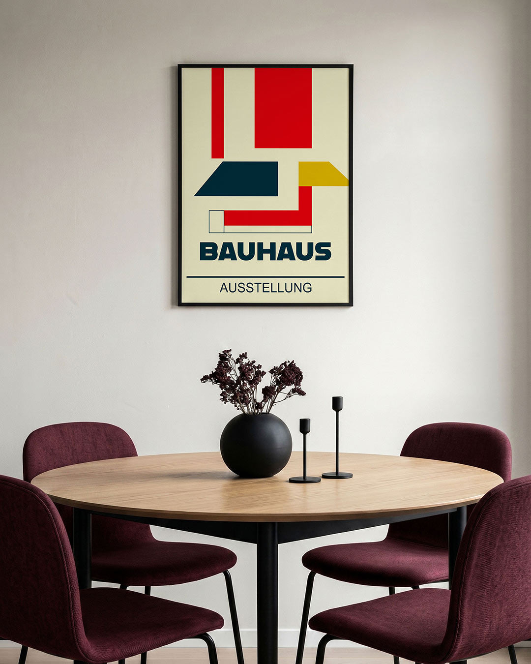 Kleurvlakken en lijnen Poster