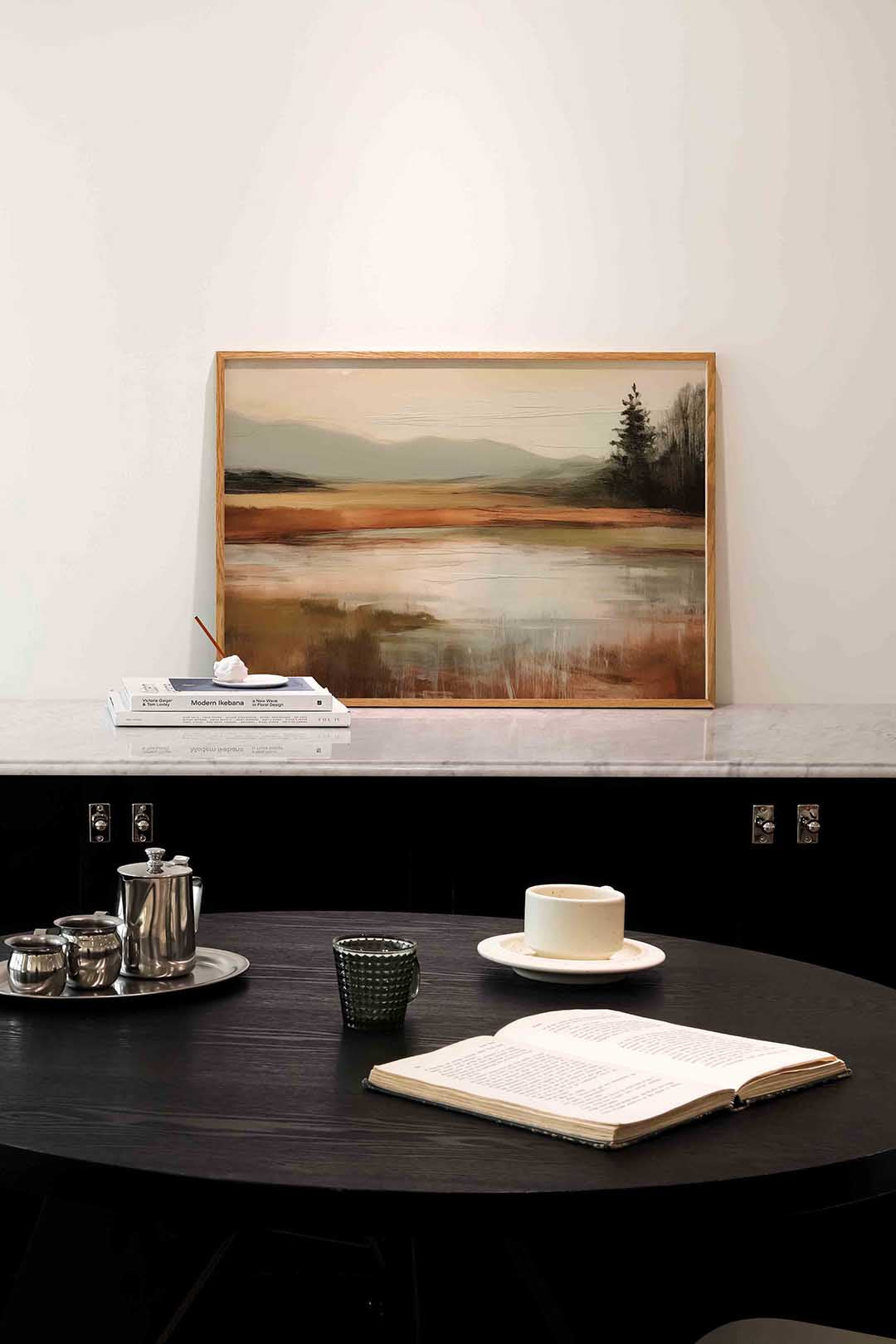 Landschap met bomen Poster