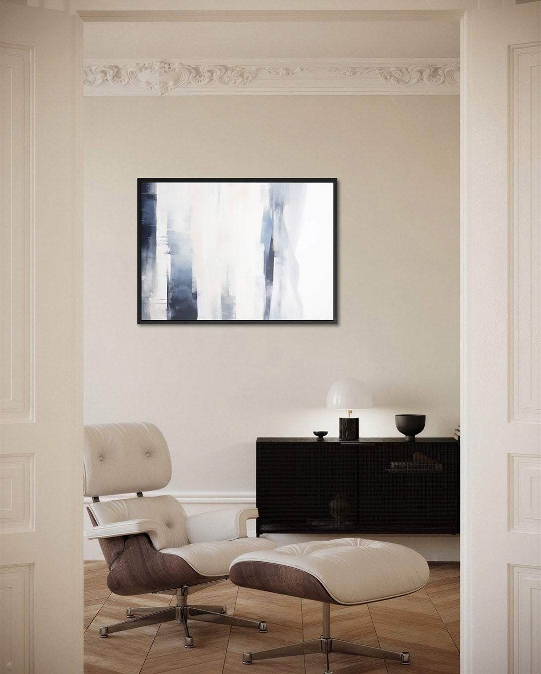 Verfijnde lijnen compositie Kunstwerk