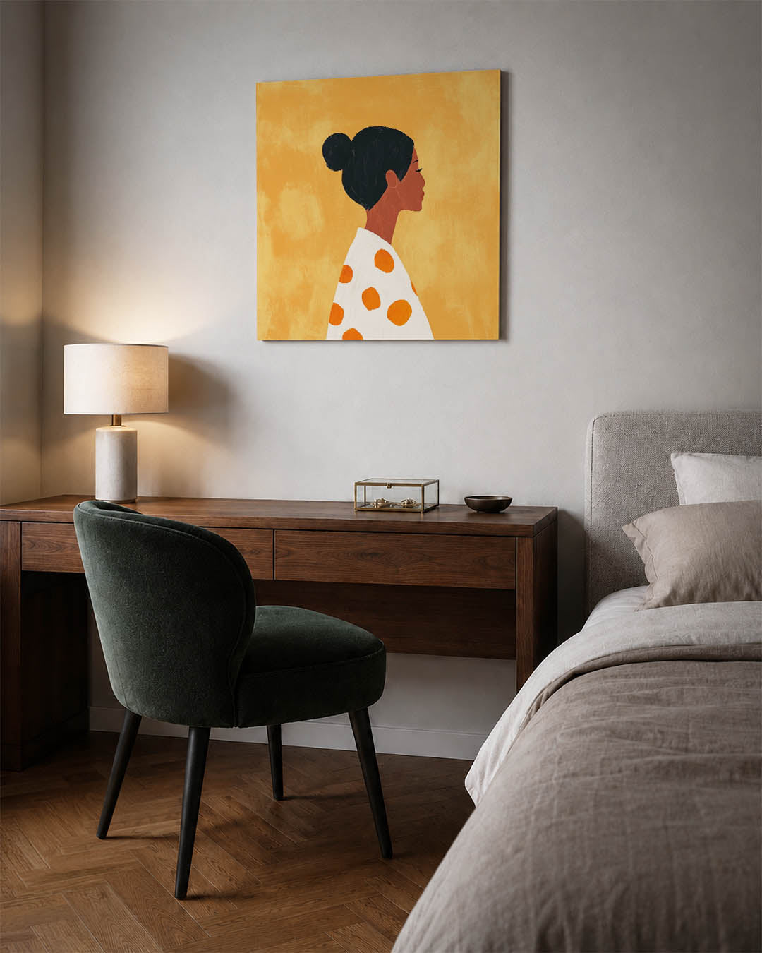 Vrouwelijk silhouet Kunstwerk