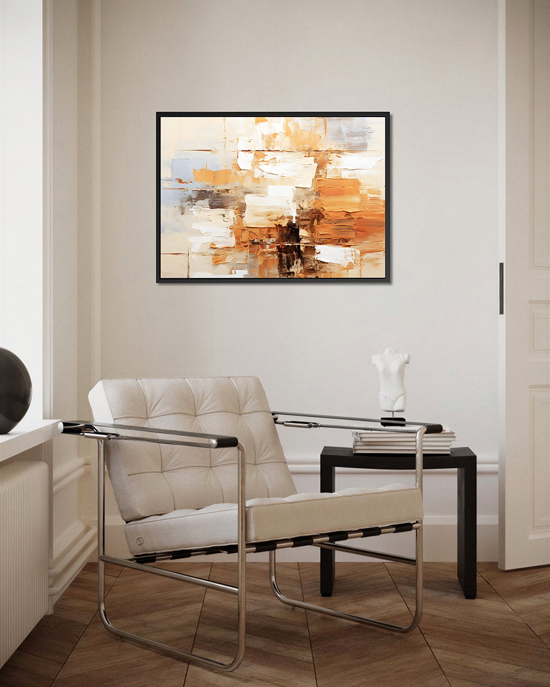 Gelaagde kleurencompositie Kunstwerk