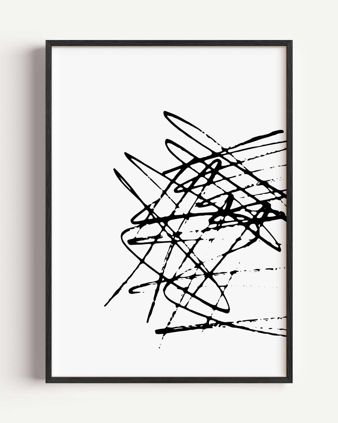 Dynamische Abstracte Kleurspatten Poster-WallArtistic