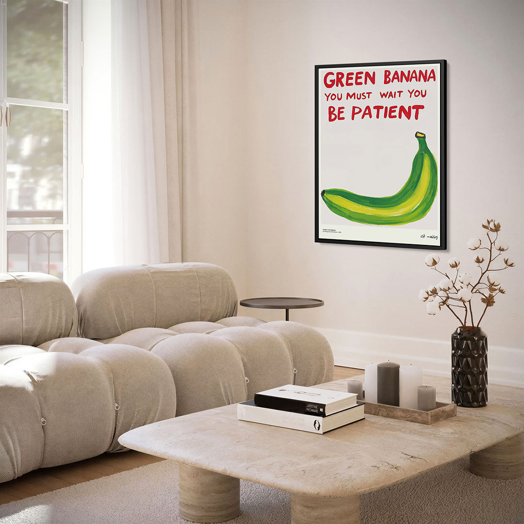 Wachtende banaan Kunstwerk