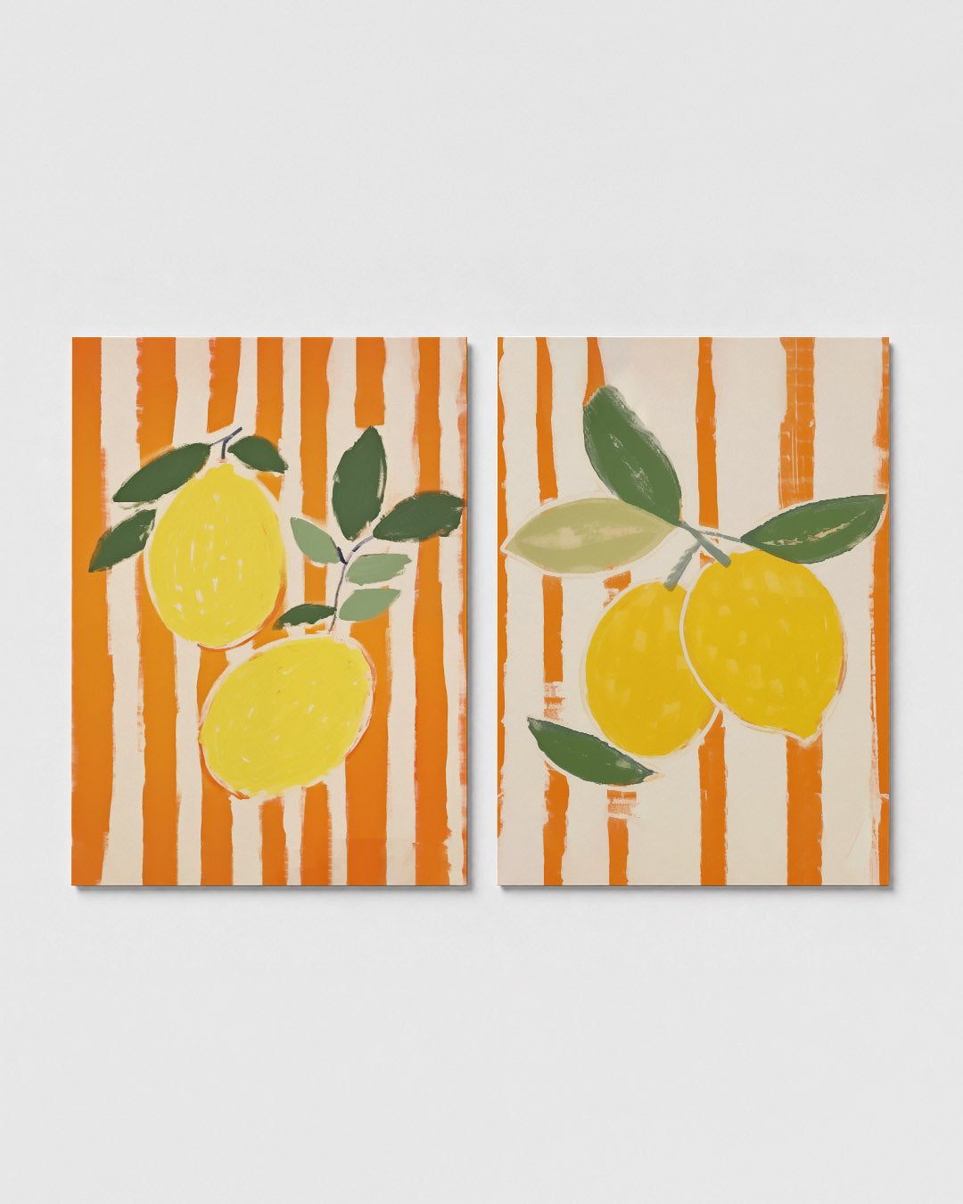 Citrus en strepen Posterset