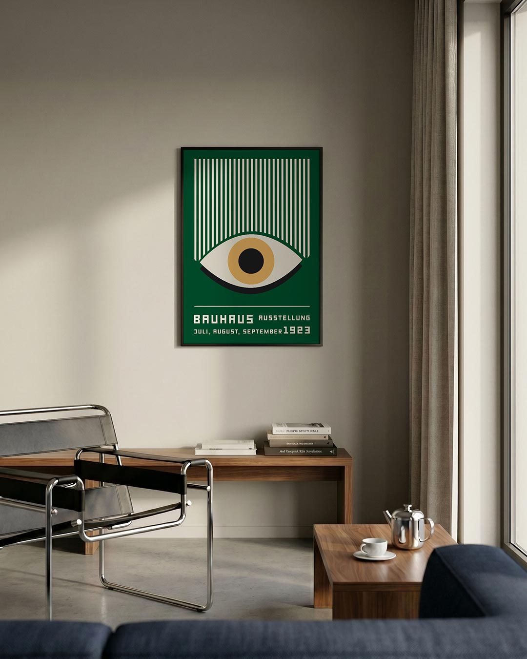 Oog en lijnen Poster