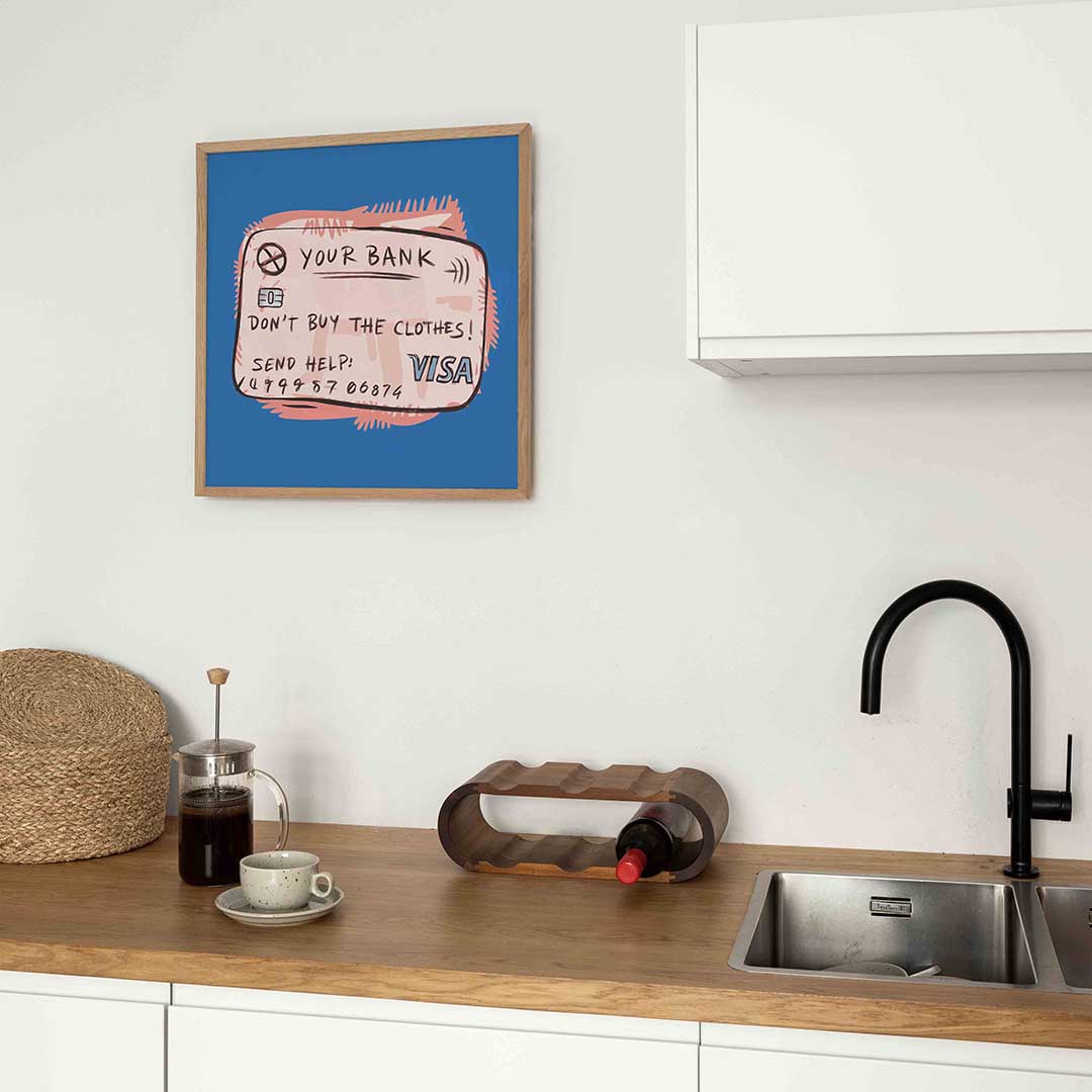 Creditcard illustratie Poster